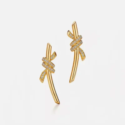 Aretes en Oro con Diamantes