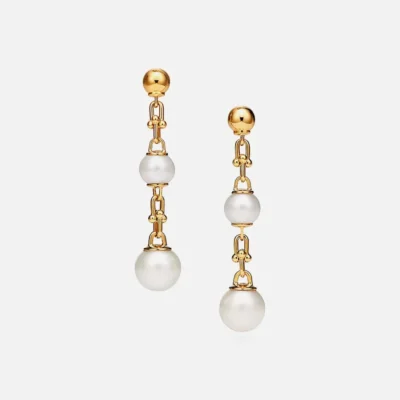 Aretes Largos de Triple Gota