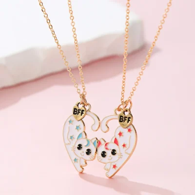 Collares Magnéticos Gaticos de la Amistad para Niñas